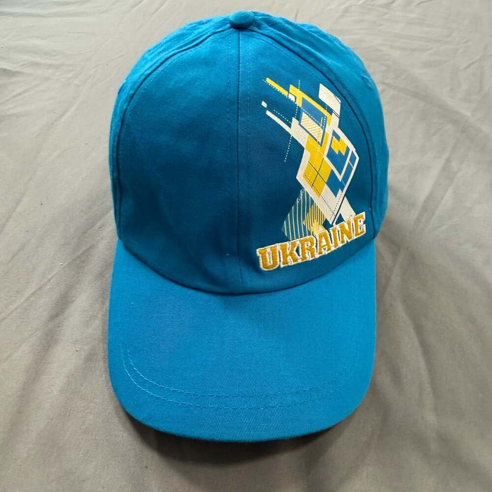 Demix Sport Ukraine Blue Baseball Cap with Embroidered Graphics
